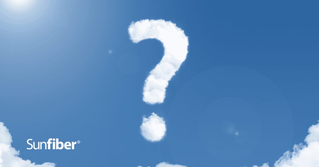 Question Mark Cloud in blue sky