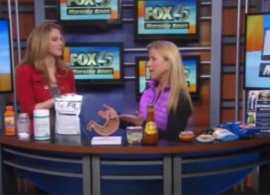 Top nutritionist gives Fox news viewers a fiber-rich smoothie recipe 20150329 WBFF TV Baltimore Lisa Lynn Taiyo Sunfiber MIller blog