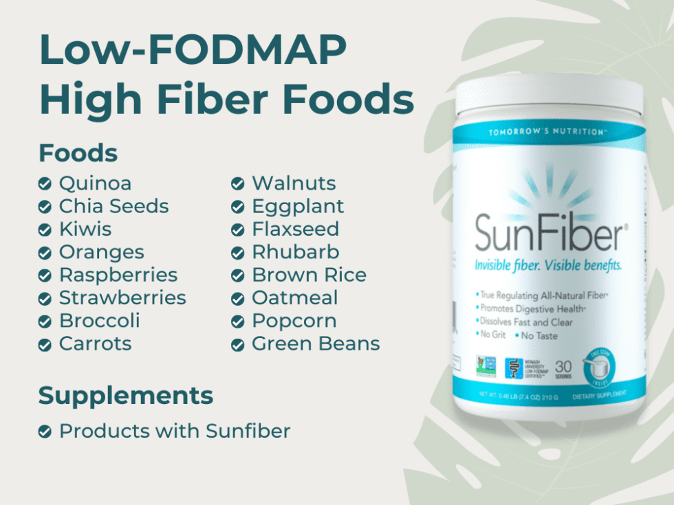 The right fiber may help manage IBS symptoms Sunfiber