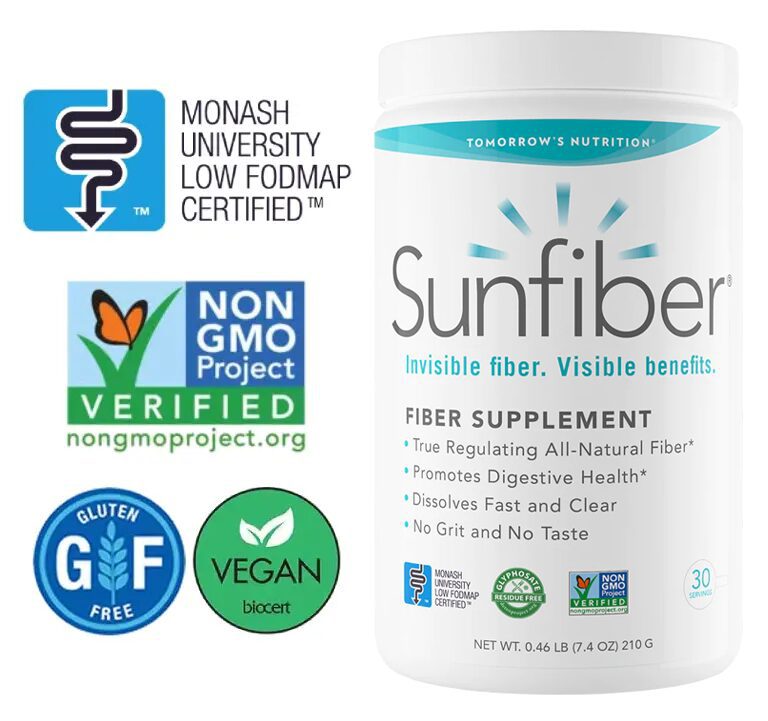 Sunfiber Low FODMAP Non GMO Vegan Dietary Supplement